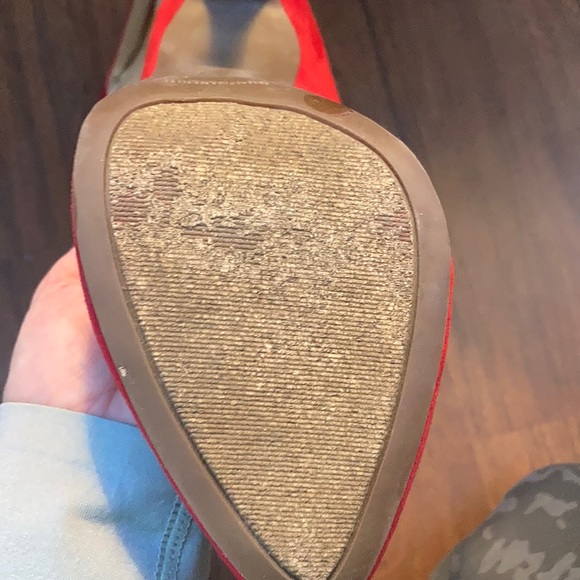 Jessica Simpson red high heels - Picture 3 of 4